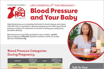 cropped thumbnail of Life's Essential 8 Pregnancy - Blood Pressure and Your Baby