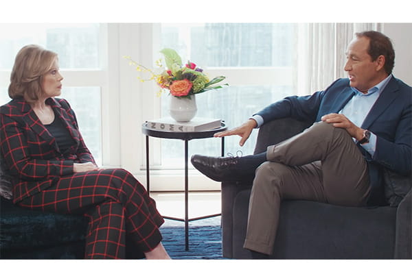 Oscar Munoz and Nancy Brown interview video screenshot