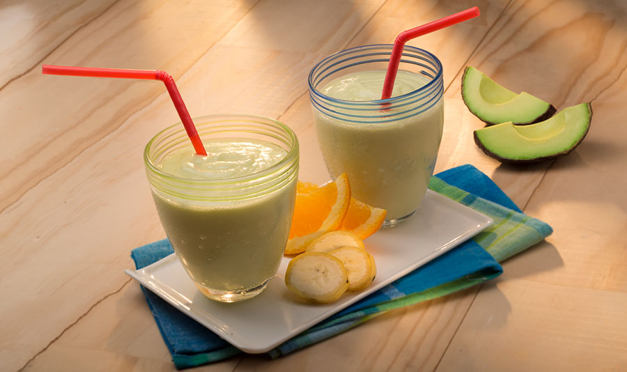 Avocados From Mexico Avocado, Banana, Orange and Yogurt Smoothie Heart-Check certified recipe