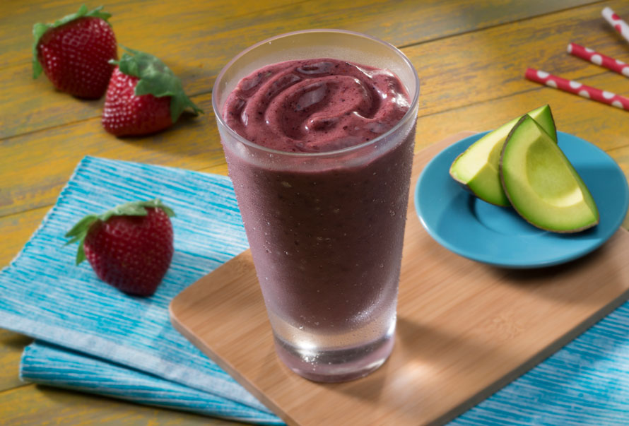 Avocados From Mexico Avocado, Diary Free Berry Avocado Smoothie a Heart-Check certified recipe