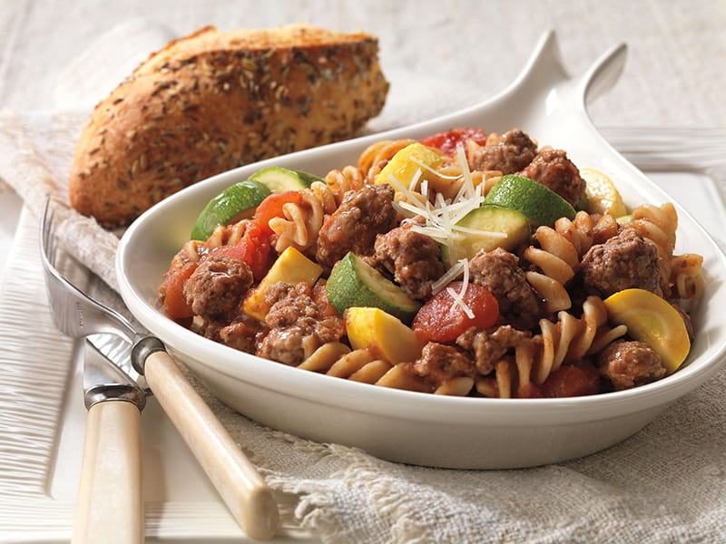 Natl Cattlemens Beef Assn beef pasta skillet primavera