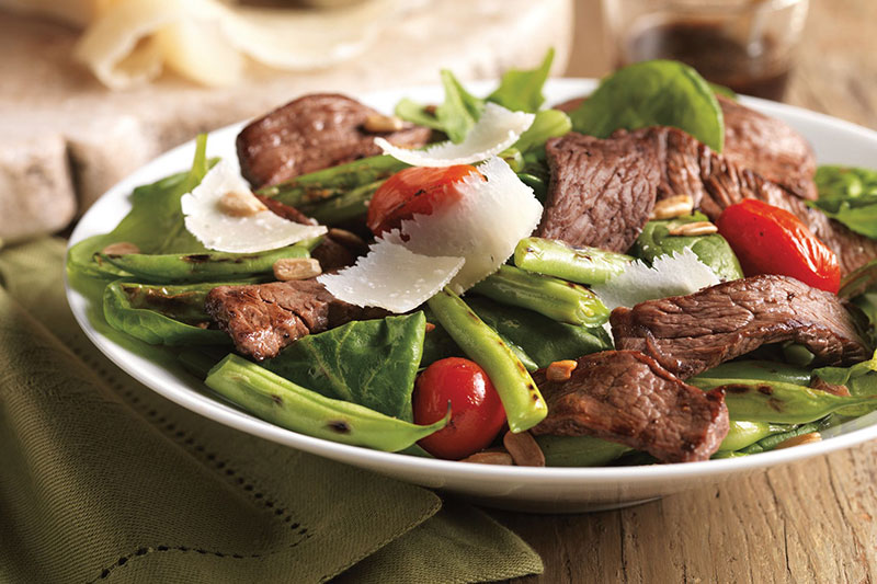 Steak, Green Bean and Tomato Salad