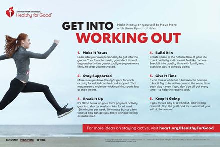 Get into working out infographic Get into working out infographic