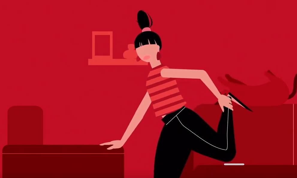 the sofa stretch illustration