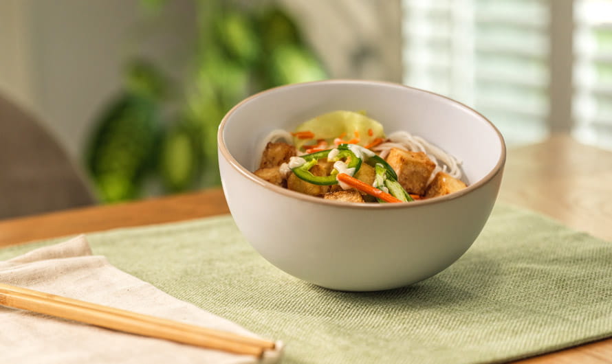 Tofu Bahn Mi Noodle Bowl