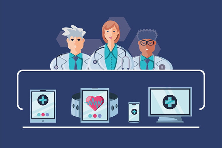 illustration showing technology